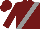 Burgundy, grey sash, burgundy sleeves, burgundy cap