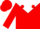 Red, red dots on white yoke