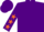 Purple, orange stars on sleeves
