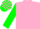 Pink, Green sleeves, check cap