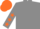Grey, orange stars on sleeves, orange cap