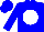 Blue, White Ball, Blue Cap