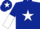 Dark blue, white star, halved sleeves and star on cap