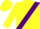 Yellow, purple smiley face sash, yellow cap