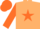 Beige, Orange star, sleeves and cap