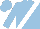 Light blue, white sash, light blue sleeves, light blue cap