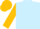Light blue, gold 'jb', gold belt, gold bars on sleeves, gold cap