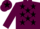 Maroon, black stars, maroon cap, black star