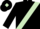 Black, light green sash, light green armlet, light green diamond on cap