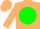 Beige, beige 'ty' on green ball, beige cap