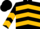 Black, gold chevrons, gold chevrons on slvs
