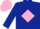 Dark blue, pink diamond, pink cap