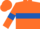Orange, royal blue hoop and armlets