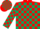 Red and dark green check
