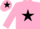 Pink, Black star and cap