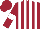 Maroon and White stripes, Maroon sleeves, White armlets, Maroon cap