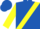 Royal blue, yellow sash and 'c', yellow sleeves, royal blue cap