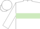 White, light green hoop