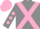 Grey, Pink Cross Sashes, Grey sleeves, Pink diamonds, Pink cap