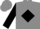 Grey, black diamond, black sleeves, grey cap