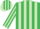 Emerald Green and Light Green stripes