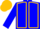 Blue, Gold seams and cap