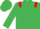 Emerald Green, red epaulets