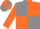 Grey & orange quartered, orange sleeves, quartered cap