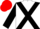 WHITE, black cross belts, black sleeves, red cap