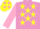 Mauve, yellow stars, pink sleeves