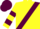 Yellow, Maroon sash, hooped sleeves, Maroon cap