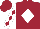 Maroon, white diamond, maroon diamonds on white sleeves