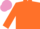 Orange body, orange arms, mauve cap