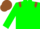 Green, Brown epaulets and cap
