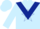 Light Blue, Dark Blue Chevron, dark blue star on light blue cap