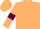 Beige, maroon armlets