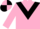Pink, black chevron, black and pink chevrons on sleeves, quartered cap