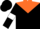 Black, Orange Yoke, White armlets On Sleeves