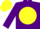 Purple, Yellow disc, Yellow cap