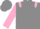 Grey Body, Pink epaulettes, Pink Arms, Grey Cap