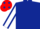 Dark Blue, White sleeves, Dark Blue seams, Red cap, Dark Blue spots