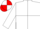 White, red 'l' in emblem on back, red and white quartered sleeves
