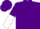 Purple, white horseshoes, white horseshoes on purple and white halved sleeves