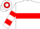 White, red hoop, red hoops on sleeves