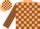 Beige, brown blocks & brown slvs