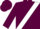 Maroon, 'b/b' on white sash
