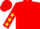 Red, Yellow stars on sleeves