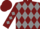 Burgundy and grey diamonds