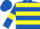 Royal Blue, Yellow hoops and armlets