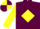 Maroon, yellow diamond & sleeves, quartered cap